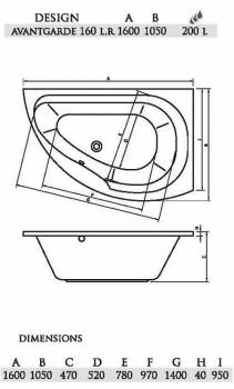 Ванна VAYER Ismena 160х105. Фото