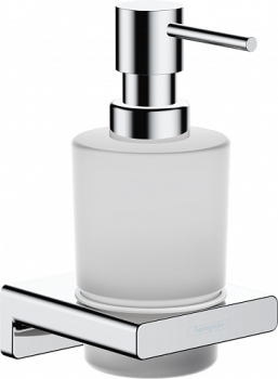 Диспенсер для жидкого мыла AddStoris Hansgrohe 41745000, хром для ванной комнаты. Фото