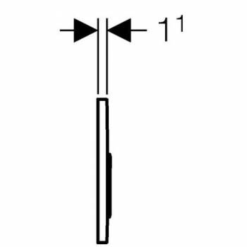 Смывная клавиша GEBERIT Sigma 20 115.778.KL.1. Фото