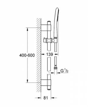 Душевой гарнитур GROHE Rainshower Icon 100 27529000. Фото