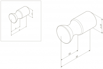 Крючок для полотенец AM.PM Sensation A3035500 для ванной комнаты. Фото