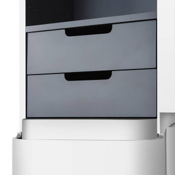 Шкаф-пенал подвесной 40 см, правый, белый глянец AM.PM Sensation M30CHR0406WG. Фото
