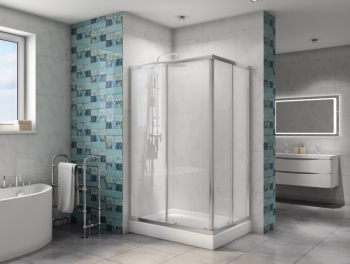 Душевой угол BELBAGNO DUE-AH-2-100/80-C-Cr. Фото