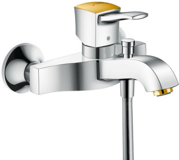 Смеситель для ванны Hansgrohe Metropol Classic хром/золото 31340090. Фото