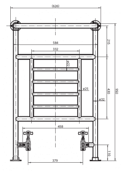 Полотенцесушитель напольный CEZARES CORATO-03. Фото