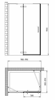 Душевой уголок GEMY Fall Tea S29121. Фото