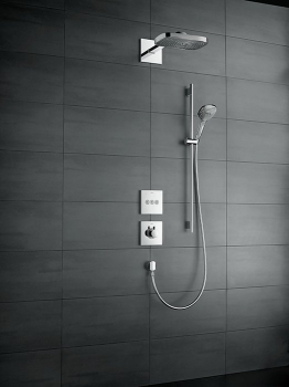 Верхний душ Hansgrohe Raindance Select Е 300 3jet белый/хром 26468400. Фото