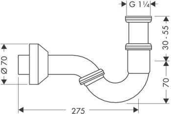 Сифон для биде Hansgrohe 55237000. Фото