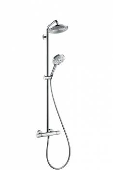 Душевая система HANSGROHE Raindance Select Ecosmart Showerpipe 240 27116000. Фото