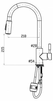 Смеситель для кухни BELBAGNO BB-LAM31A-IN. Фото