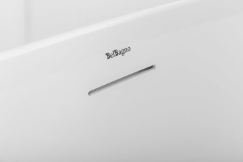 Ванна акриловая пристенная матовая BELBAGNO BB412-1700-800-MATT. Фото