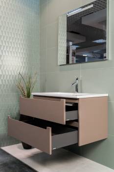 Тумба с раковиной SCAVOLINI Idro Fresh 90 71517016+32004832 Tundra Grey. Фото