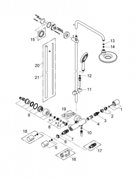 GROHE 27435000 Rainshower System Icon chrome с термост. Фото