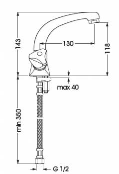 Смеситель для раковины VIDIMA Delta BA147AA. Фото