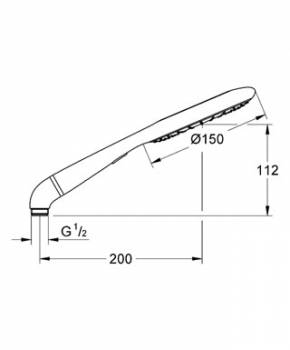 Ручной душ GROHE Rainshower Icon 27628000. Фото