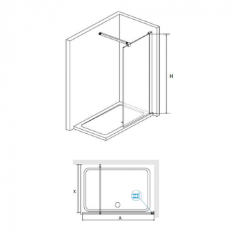 Душевая перегородка RGW WALK IN WA-01 35103109-14 90 см