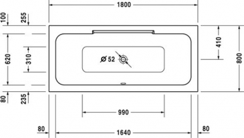 Акриловая ванна DURAVIT Durastyle 180x80 700298000000000. Фото