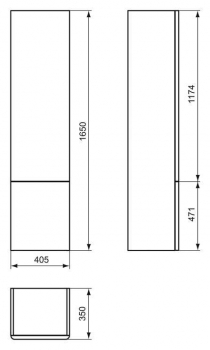 Пенал IDEAL STANDARD Softmood T7836S6. Фото
