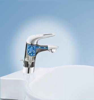 GROHE 23564003 Eurostyle 2015 Смеситель для ракоивны со сливным гарнитуром. Фото