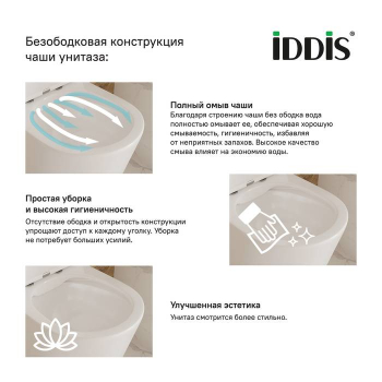 Унитаз-компакт безободковый Calipso Rimless IDDIS CALRDSEi24. Фото