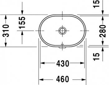 Раковина под столешницу DURAVIT Foster 43х28 0336430000. Фото