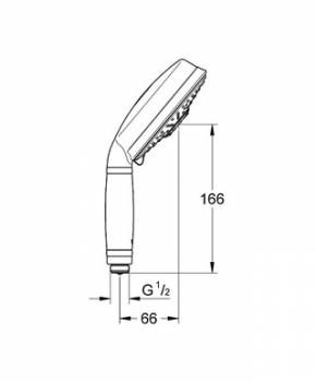 Ручной душ GROHE Rainshower Rustic 27127000. Фото