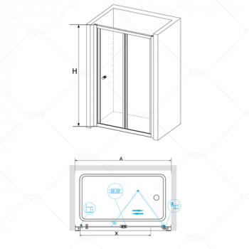 Душевая дверь RGW CLASSIC CL-21 04092110-51 100 см. Фото