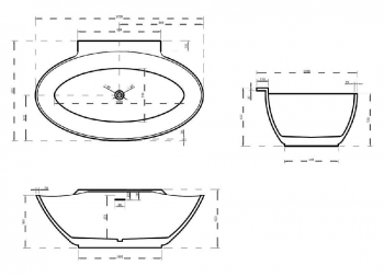 Акриловая отдельностоящая ванна ABBER AB9237. Фото