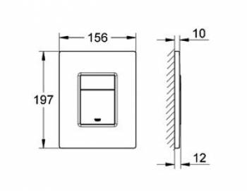 Накладная панель GROHE Skate Cosmopolitan 38732P00. Фото