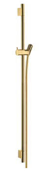 Душевая штанга Hansgrohe Unica S Puro 90 см со шлангом 28631990, полированное золото. Фото