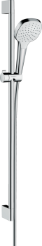 Душевой набор 1jet со штангой 90 см 26594400, белый/хром. Фото