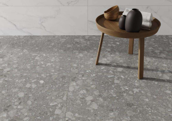 Gracia Ceramica 010400001041 Керамический гранит Terrazzo 600х600 sugar beige 01. Фото