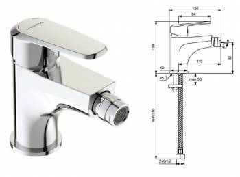 Смеситель для биде VIDIMA Balance BA265AA. Фото