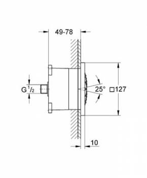 Боковой душ GROHE Rainshower F 27251000. Фото