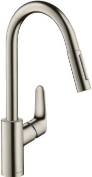 Смеситель для кухни Hansgrohe Focus под сталь 31815800. Фото