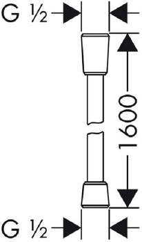 Шланг для душа Hansgrohe Isiflex 1,6м 28276000. Фото