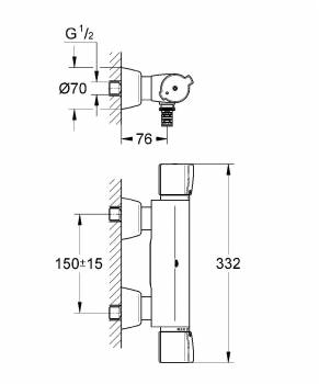 GROHE 34427000 Grohtherm 2000 Special Термостат для душа. Фото