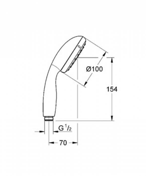 Ручной душ GROHE Tempesta New 27923000. Фото