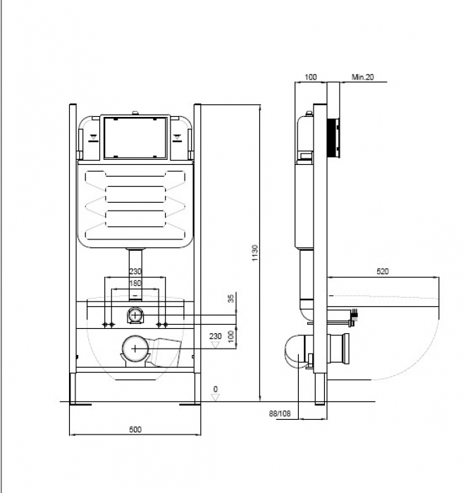 Унитаз с инсталляцией Set Aquatek Либра N-14 INS-0000014+AQ0530N-00. Фото