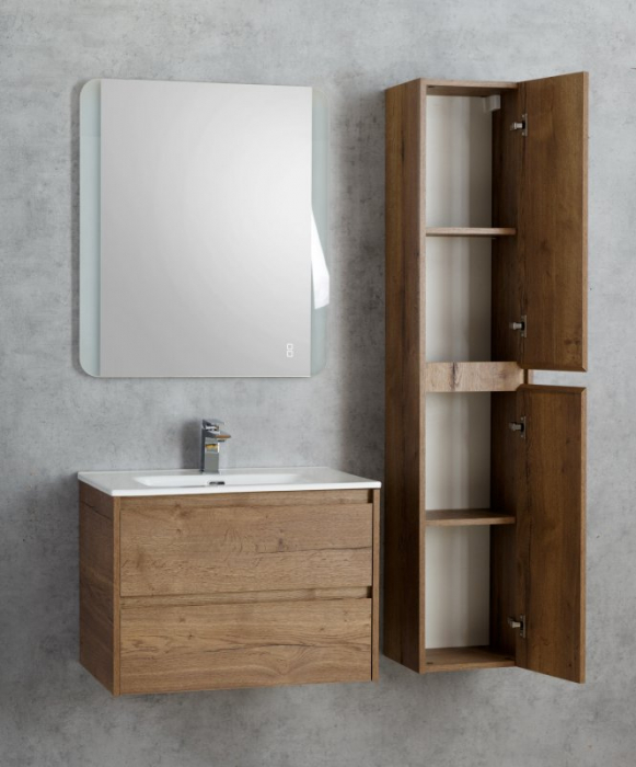 Тумба под раковину подвесная BELBAGNO KRAFT-700-2C-SO-RT Rovere Tabacco. Фото