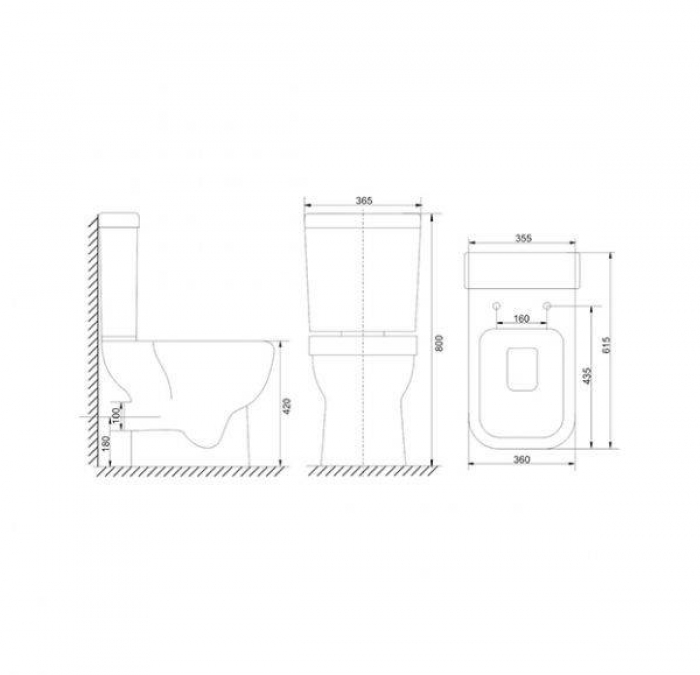 MIRSANT LEO унитаз-компакт с сиденьем Soft-close. Фото