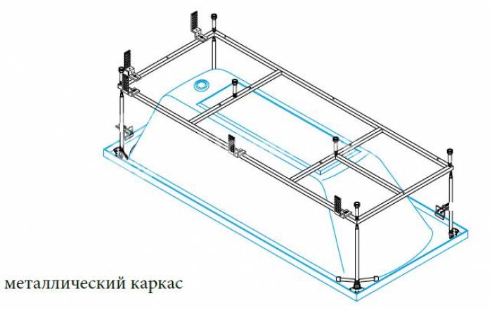 Каркас для ванны CEZARES 42 For Two 42FT-MF. Фото