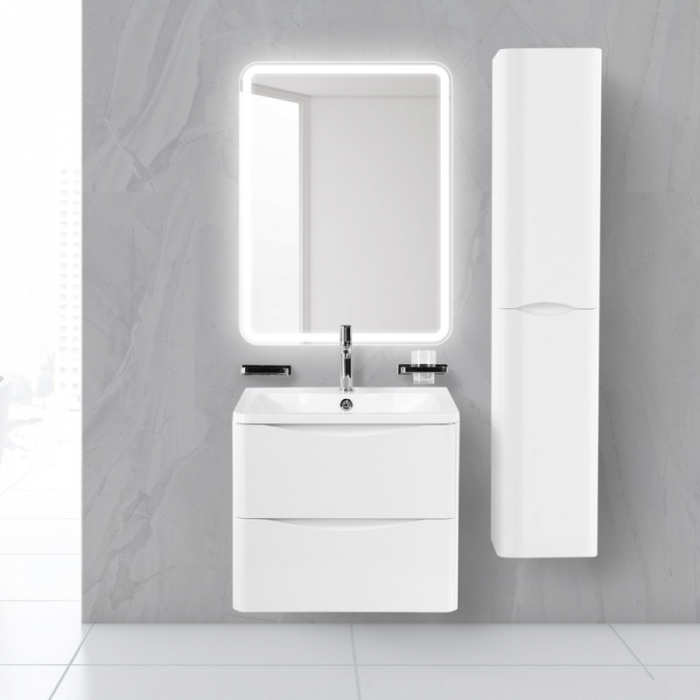 Тумба под раковину подвесная BELBAGNO ACQUA-600-2C-SO-BL Bianco Lucido. Фото