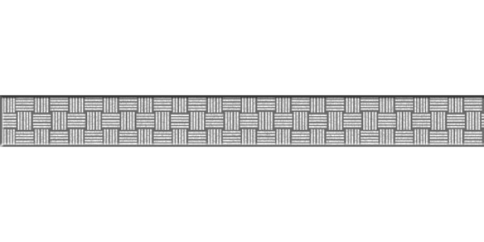 CERSANIT GL7H371 Спецэлемент стеклянный Glass 40х350 серебристый