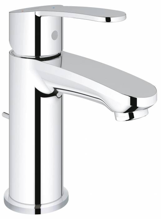 GROHE 2338720E Eurostyle Cosmopolitan Смеситель однорычажный для раковины со сливным гарнитуром, уменьшенный вариант, с энергосберегающим картриджем - подача холодной воды при центральном положении рычага. Фото