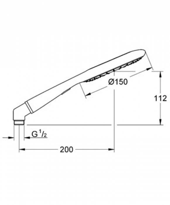 Ручной душ GROHE Rainshower Icon 27443000. Фото