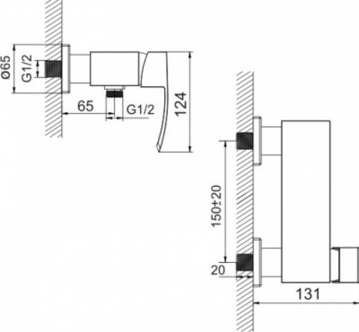 Смеситель для душа IDDIS Perfection СА33160СК. Фото