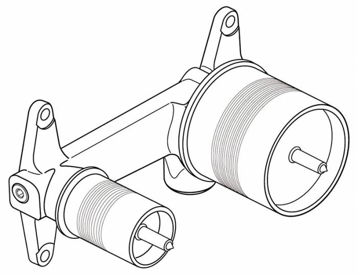 Смеситель для раковины IDEAL STANDARD Strada A5948NU (скрытая часть). Фото