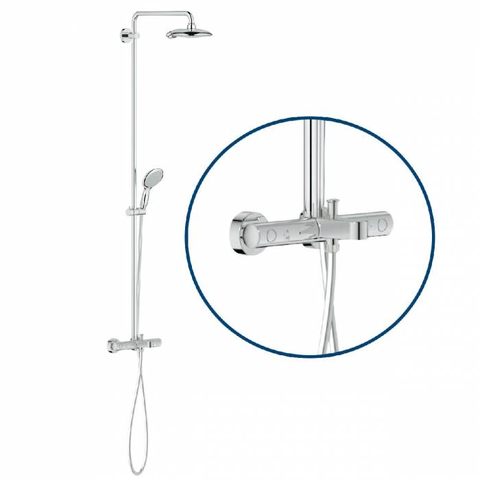 GROHE 26227000 Power & Soul 190 Душевая система с термостатом Grohtherm 1000 Cosmo для ванны. Фото