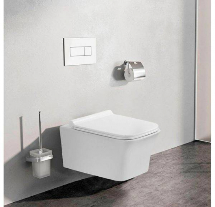 SOLE LOFT Безободковый унитаз подвесной с сиденьем Soft-close. Фото